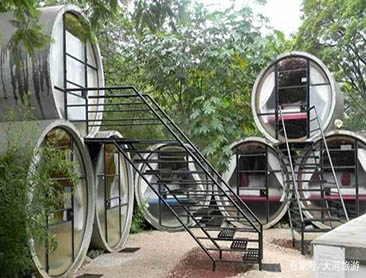 水泥管酒店 奇特卻大受歡迎